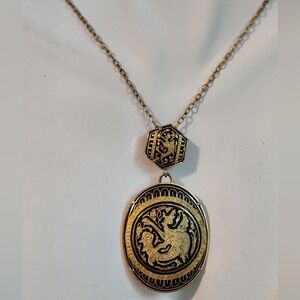Vintage Damascene Toledo Statement Necklace
